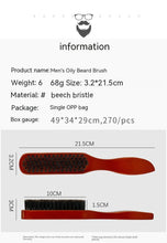 Wooden Handle Pig Bristle Brush Cleaning Broken Hair Brush Hair Salon Tool