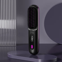 Wireless Hair Straightener Flat Iron Mini 2 IN 1 Roller USB 5000mAh Max 200 Degree Portable Cordless Curler 4 Levels Dry And Wet Uses